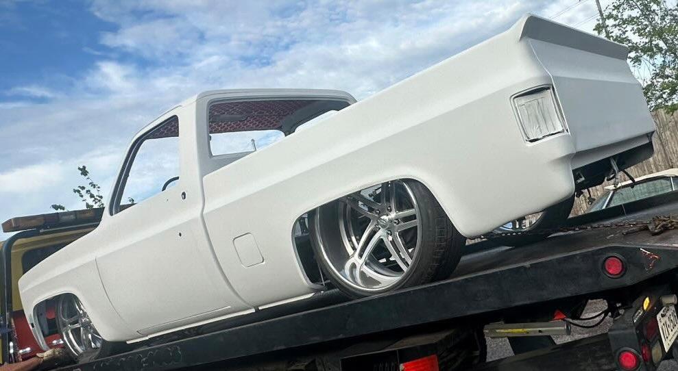 73-87 Chevy Truck Tailgate Skin W/ Pro Touring WING and Bed Caps