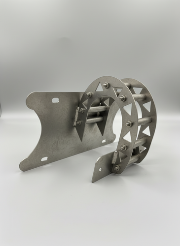 Overhang Tailgate License Plate Bracket W/ License Tag Screw Bolt Lamp