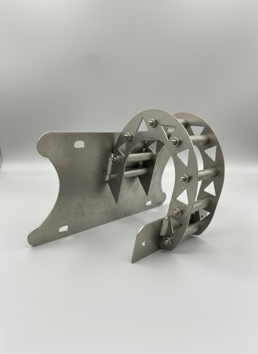 Overhang Tailgate License Plate Bracket W/ License Tag Screw Bolt Lamp