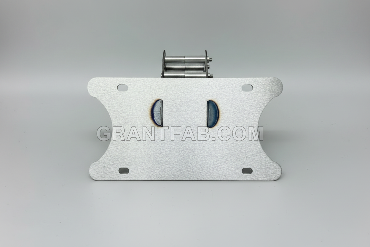 Overhang Tailgate License Plate Bracket W/ License Tag Screw Bolt Lamp