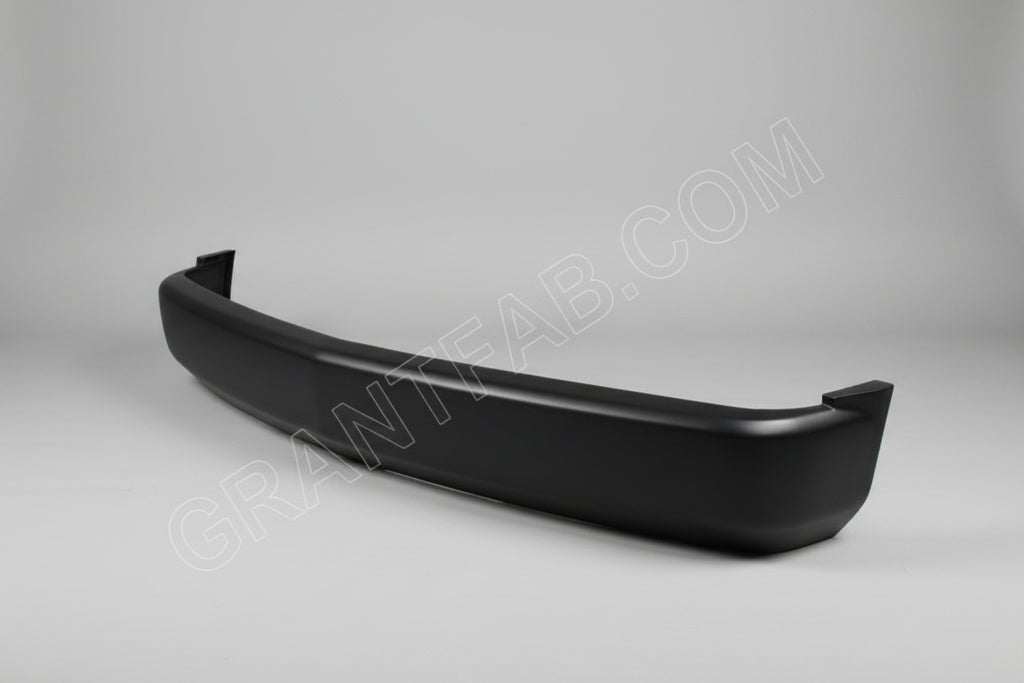 A black full-size bumper for a Chevy vehicle, snug fit