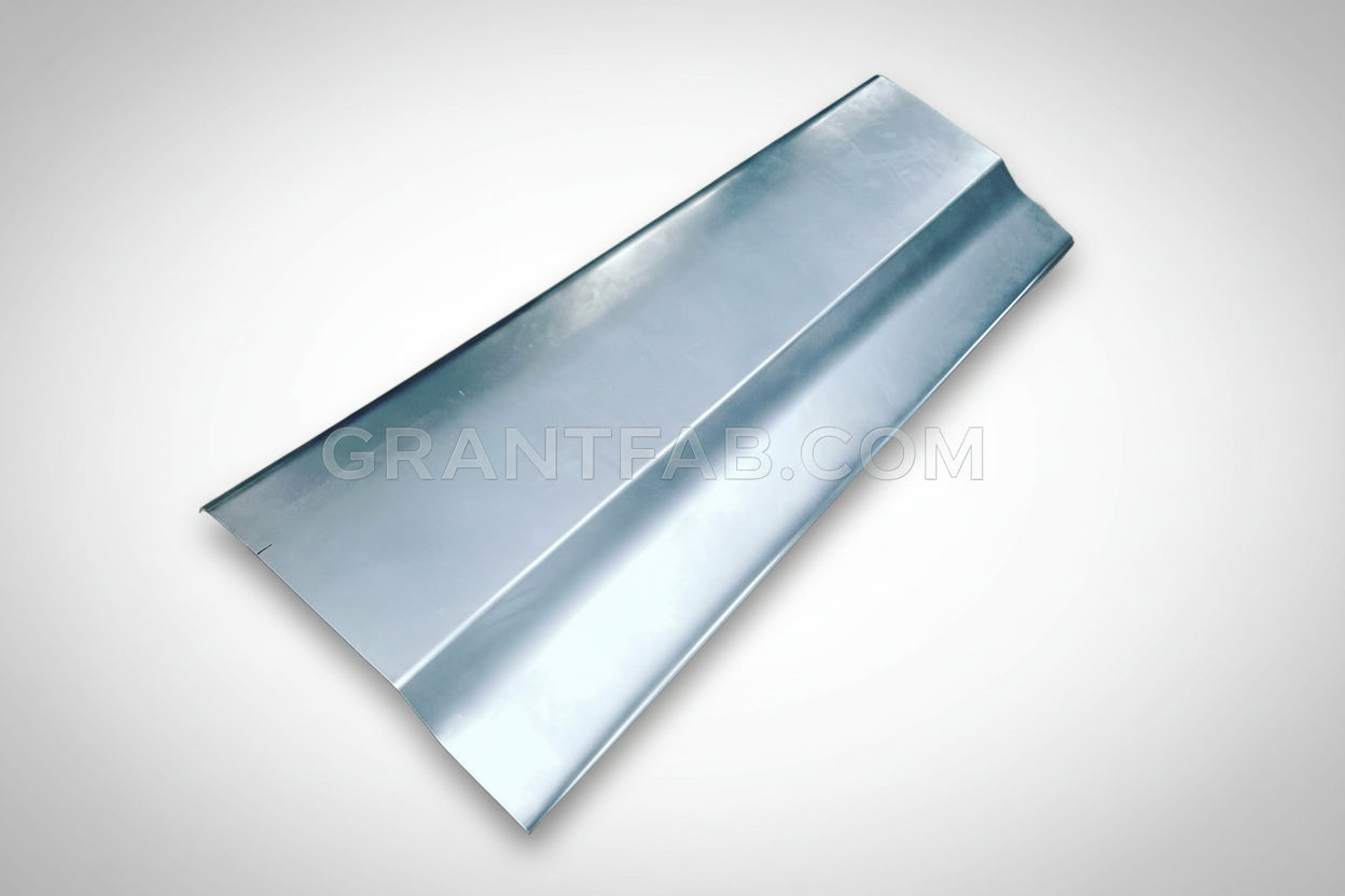 A silver tailgate skin for a 73-91 Chevy Blazer.