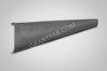 A gray metal rollpan designed for a 73-87 Chevy truck.