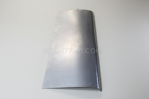 A silver tailgate skin for a 07-13 Chevy/GMC truck.