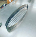 Ribbed OVAL License Plate box