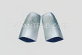 A pair of silver taillight fillers for a Chevy S-10 Blazer.